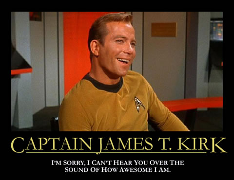 Hilarious Captain Kirk "poster"