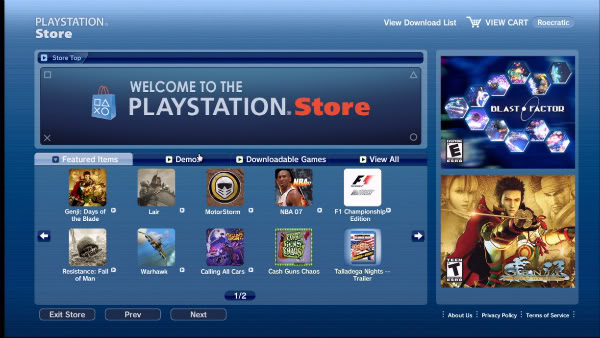 Playstation20store