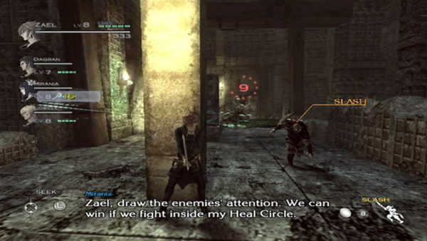 Example of a sneak attack in The Last Story