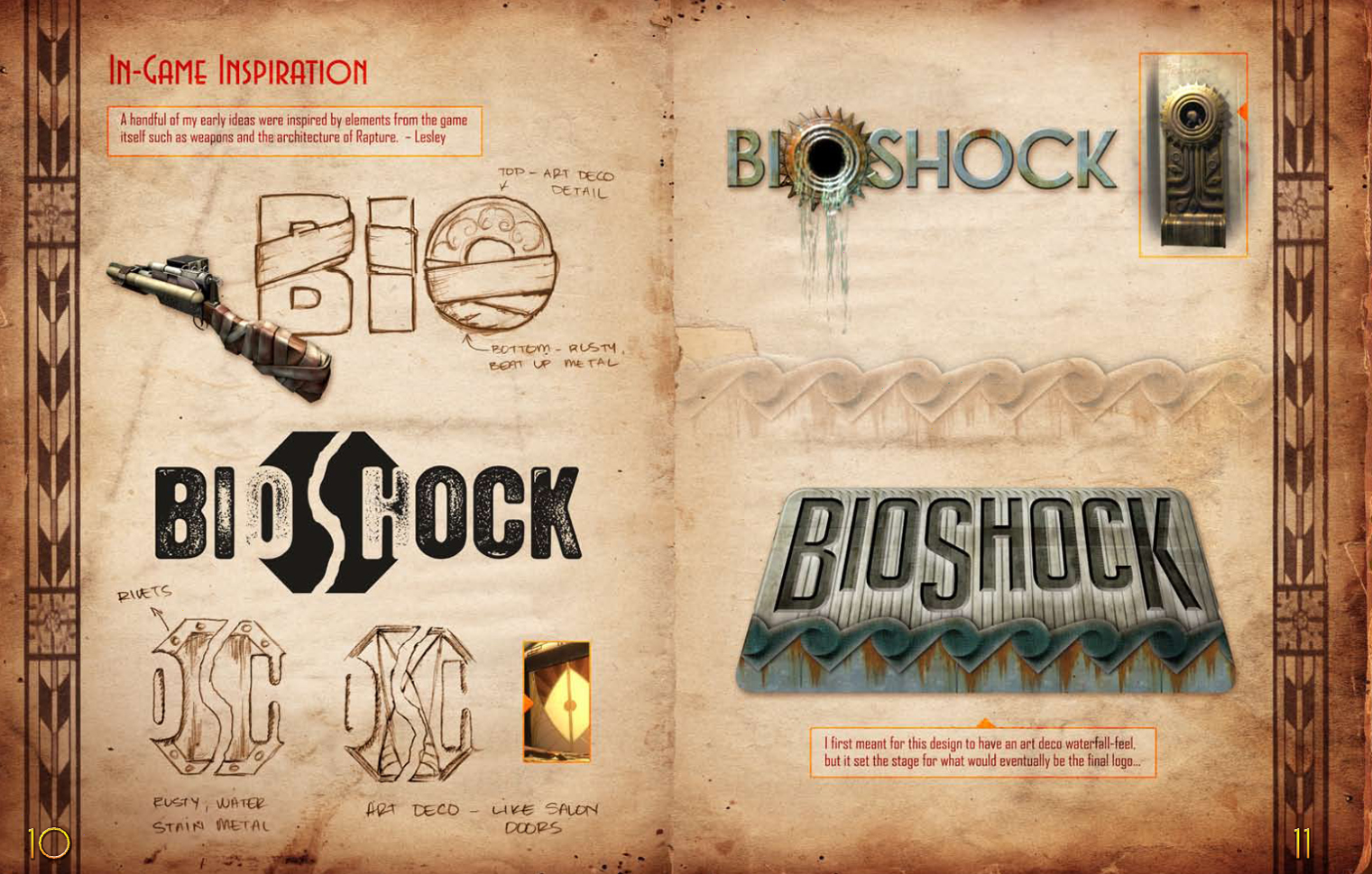 BioShock art book: logo page