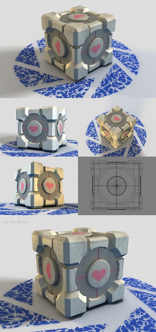 Companion Cube by Jan