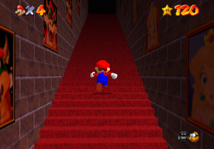 Super Mario 64's endless stairs