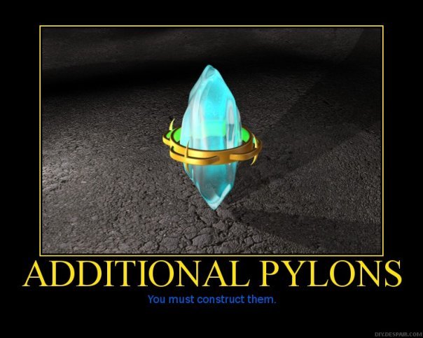 pylons...costruct them