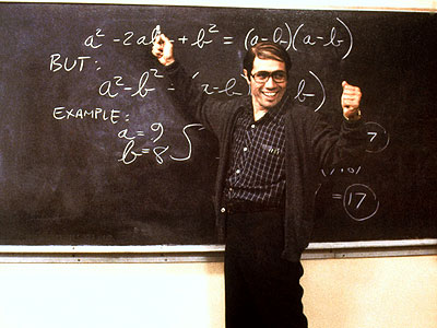 Edward James Olmos plays a Hispanic calculus teacher in Stand and Deliver, A film based on a true story