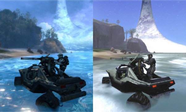 Halo Combat Evolved Anniversary Comparision Halo Combat Evolved Anniversary Comparision